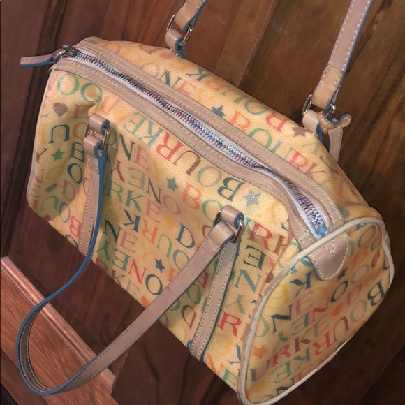 Dooney and Bourke tan multicolored letter purse - Picture 3 of 8